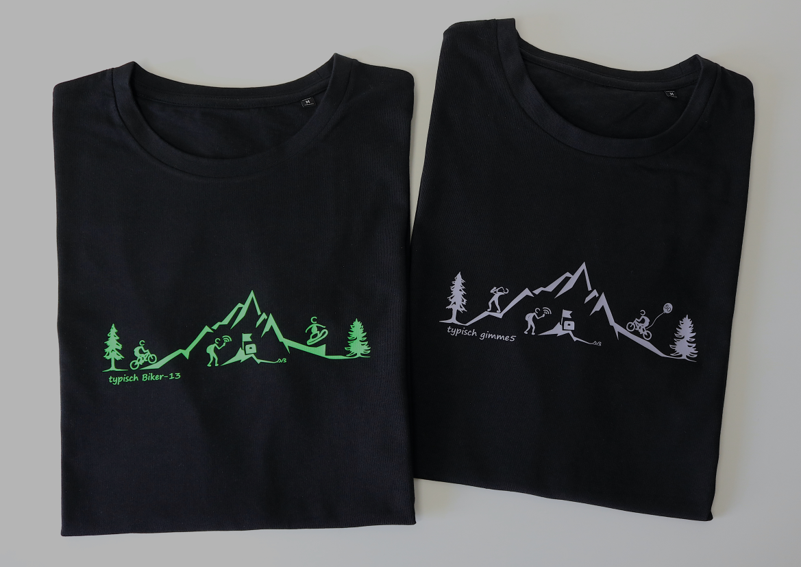 Bestellung von zwei T-Shirts für Dominique